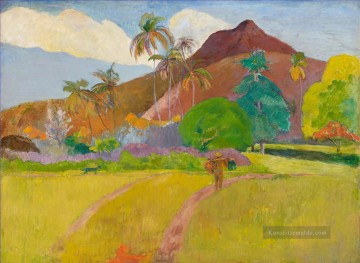 Tahitian Landschaft Beitrag Impressionismus Primitivismus Paul Gauguin Ölgemälde